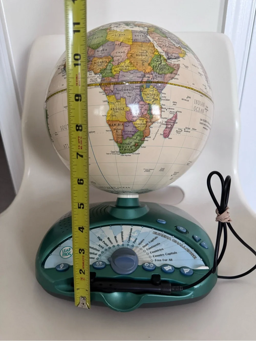 LeapFrog Interactive Talking Globe Eureka Challenge Tested Complete Homeschool